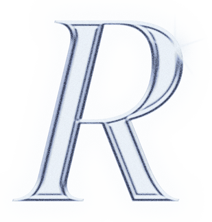 Dreamy Chrome Letter R Type Sticker