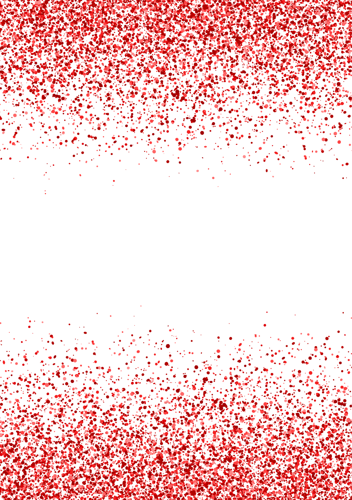 Red glitter border