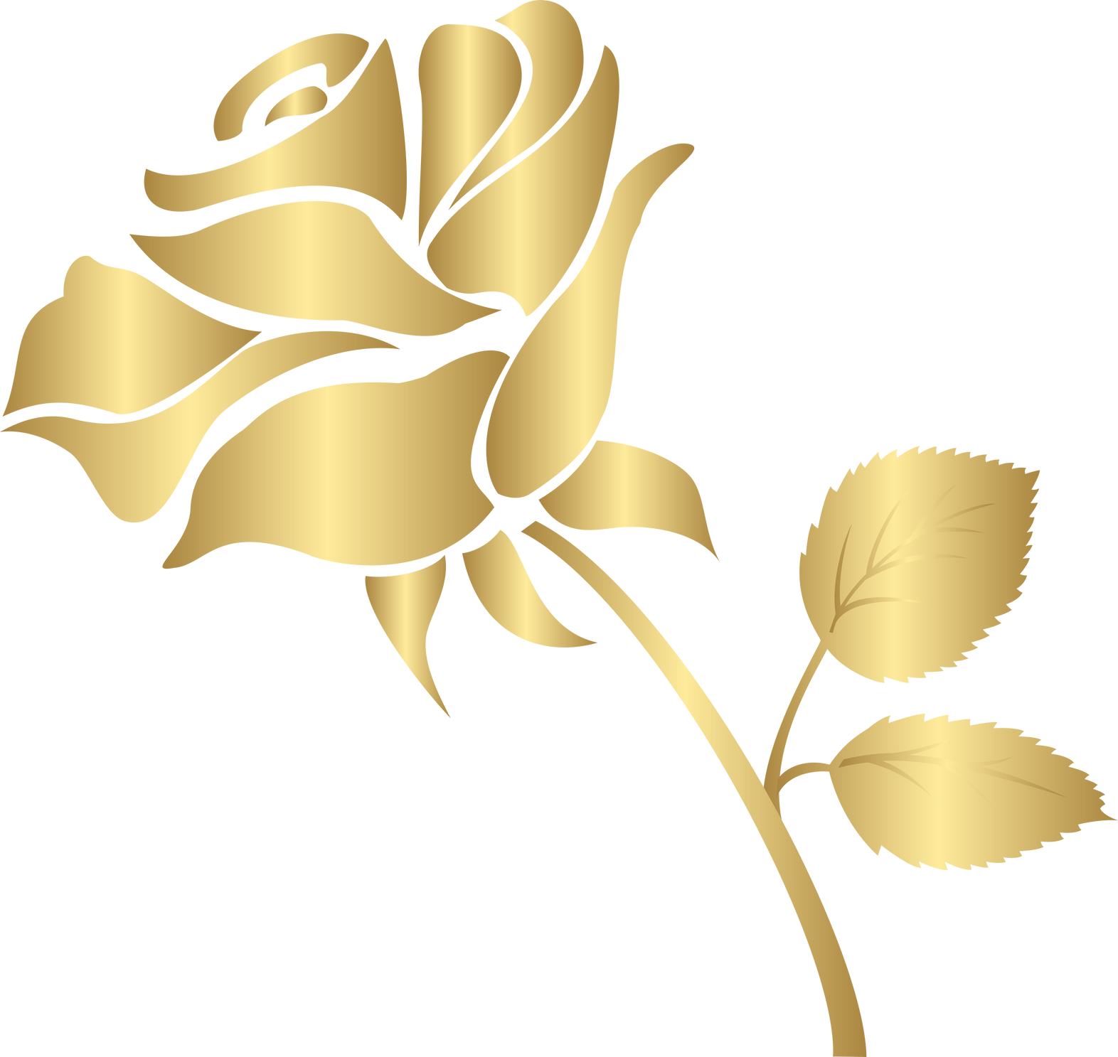 Decorative Gold Rose